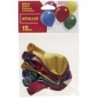 Kim Play - Sachet de 15 ballons de baudruche métallisés - 25 cm