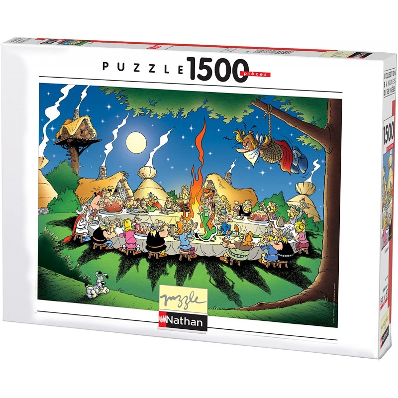 Ravensburger - Puzzle Nathan 1500 pièces - Le banquet - Astérix