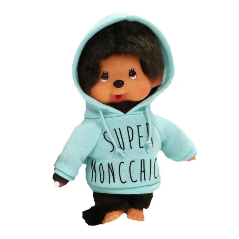 Bandai - Peluche Monchhichi - Kiki avec sweat - 20 cm