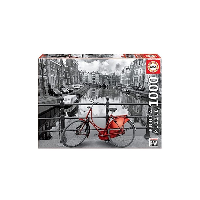 Educa - Puzzle 1000 pièces - Vélo à Amsterdam
