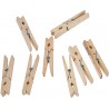 Rayher - Blister de 100 pinces à linge en bois - 72 mm