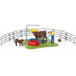 Schleich - 42529 - Farm World - Station de lavage pour vaches