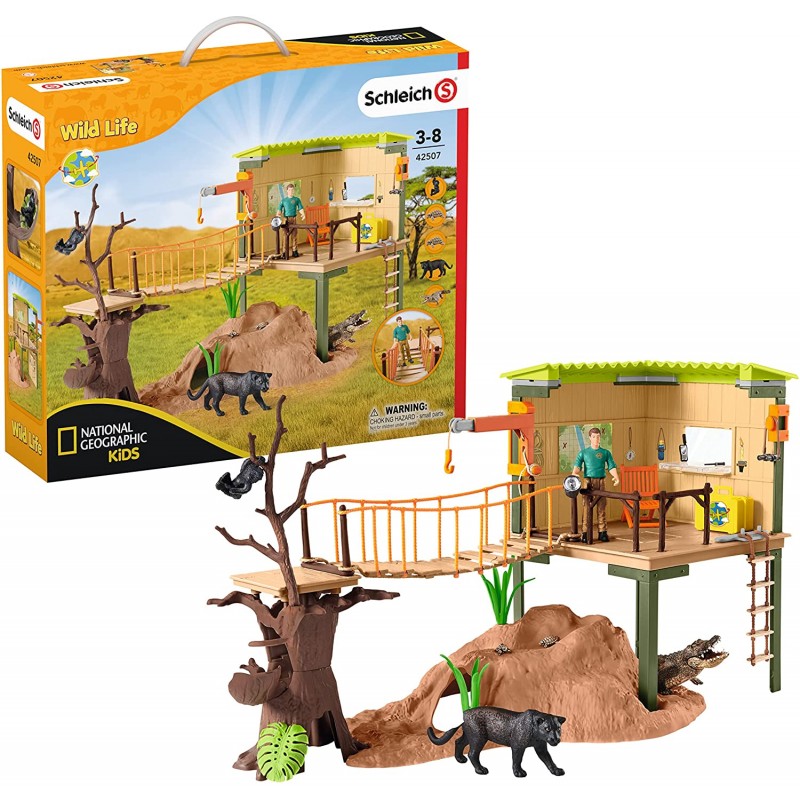 Schleich - Station d'aventures sauvages avec animaux et accessoires - Wild  Life - 42507 - Cdiscount Jeux - Jouets