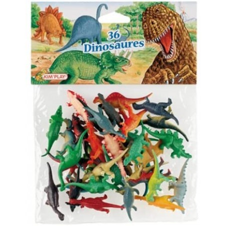 Kim Play - Blister de 36 figurines - Dinosaures