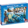Schmidt - Puzzle 100 pièces - Animaux au cercle polaire