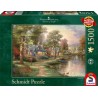 Schmidt - Puzzle 1500 pièces - La maison sur le lac