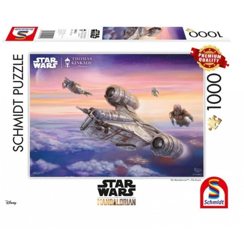 Schmidt - Puzzle 1000 pièces - Star Wars - Mandalorian - L'escorte