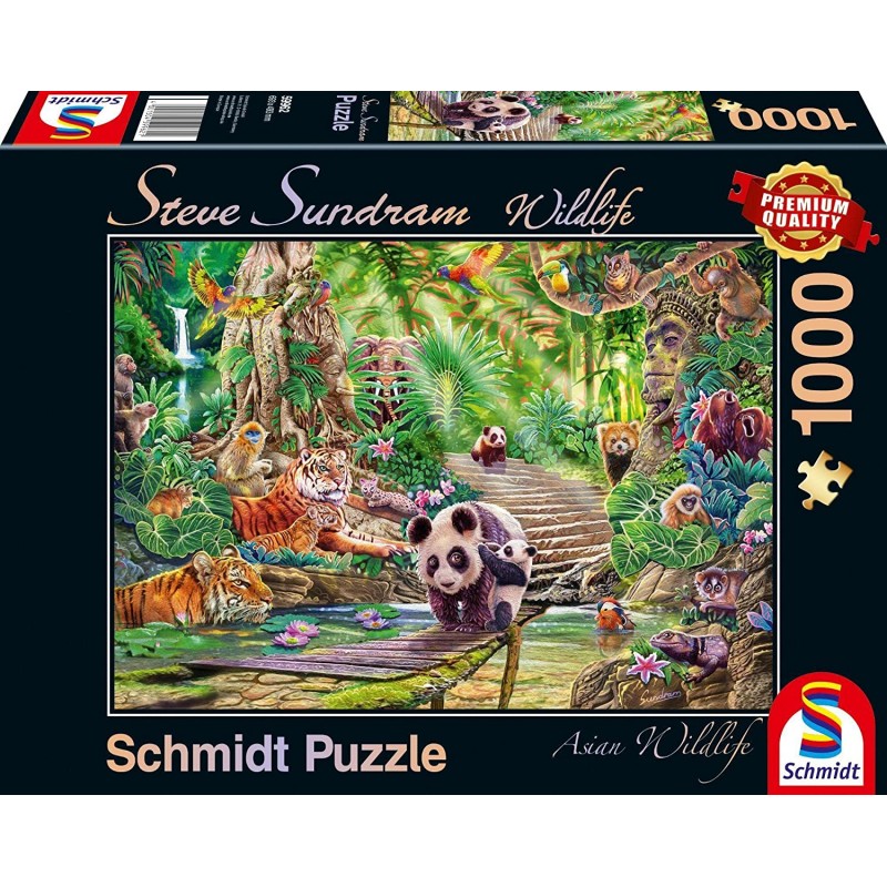 Schmidt - Puzzle 1000 pièces - Faune asiatique