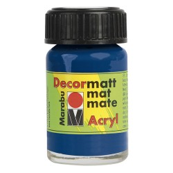 Marabu - Decor Matt Acrylique - Bleu foncé