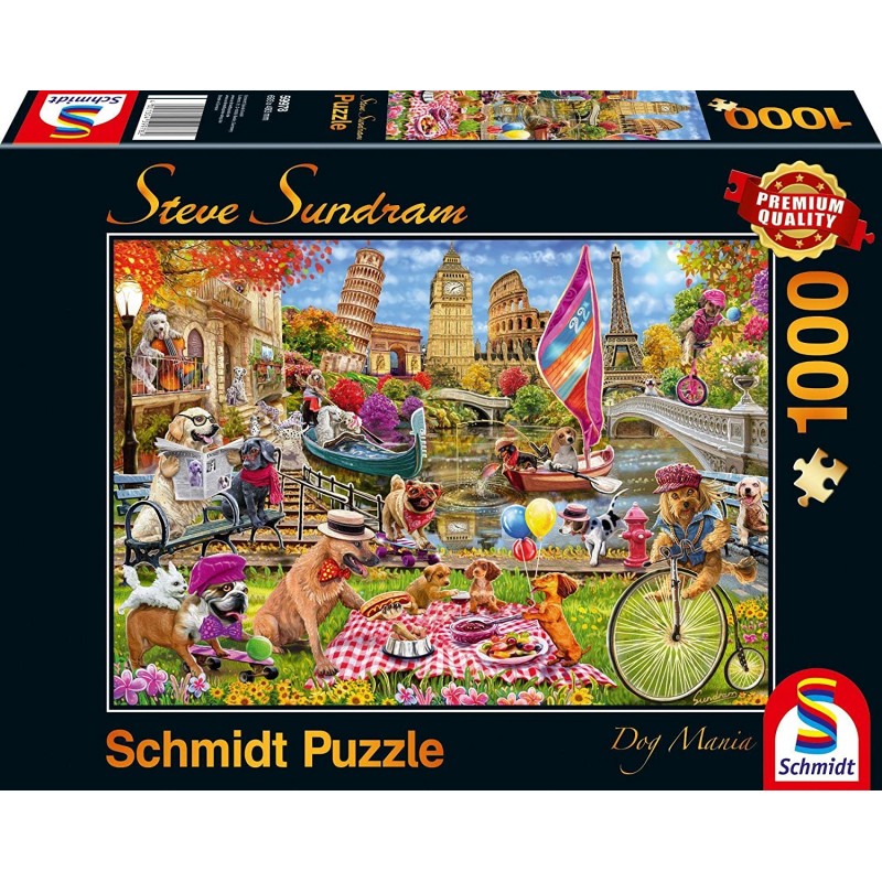 Schmidt - Puzzle 1000 pièces - Les chiens en goguette