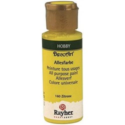 Rayher - Flacon de peinture acrylique - Citron - 59 ml