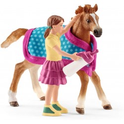 Schleich - 42361 - Horse Club - Poulain avec couverture