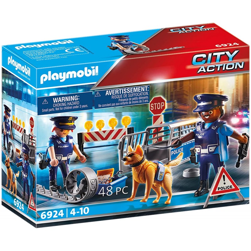 Playmobil - 6924 - Les policiers - Barrage de police