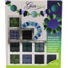 Sentosphère - 829 - Coffret - Parure de laine bleu et vert