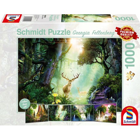 Schmidt - Puzzle 1000 pièces - Cerf dans la forêt