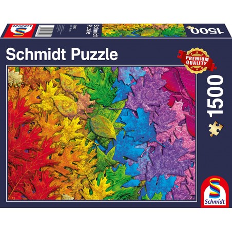 Schmidt - Puzzle 1500 pièces - Feuilles colorées