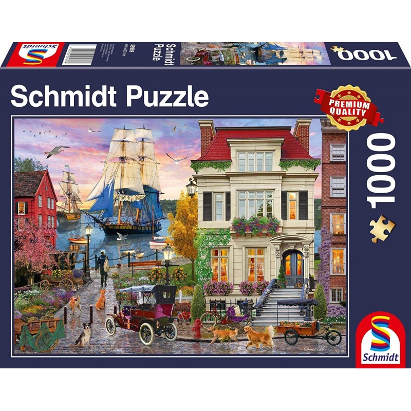 Schmidt - Puzzle 1000 pièces - Bateau dans le port