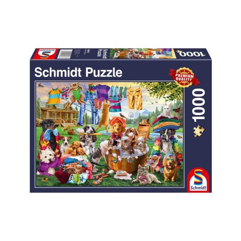 Schmidt - Puzzle 1000 pièces - Animaux en folie