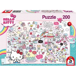 Schmidt - Puzzle 200 pièces - Hello Kitty - Le monde de Kitty