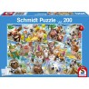 Schmidt - Puzzle 200 pièces - Selfies d'animaux