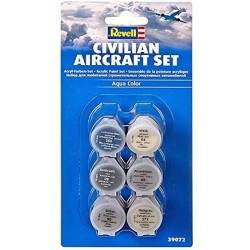 Revell - 39072 - Accessoire maquette - Set peintures aviation civile