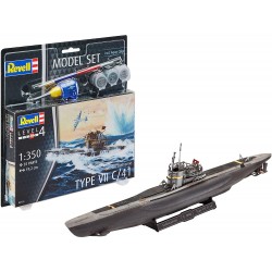 Revell - 65154 - Model Set Bateau - Sous-marin allemand type VII c41