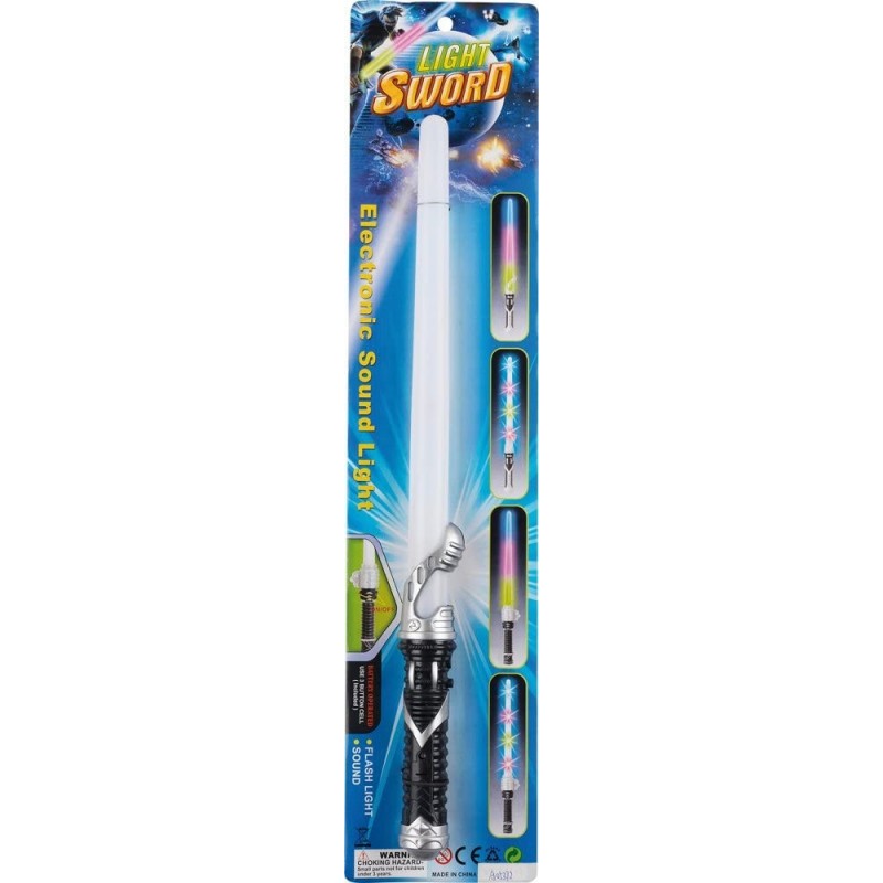 Kim Play - Sabre laser de l'espace lumineux - 47 cm - Modèle aléatoire