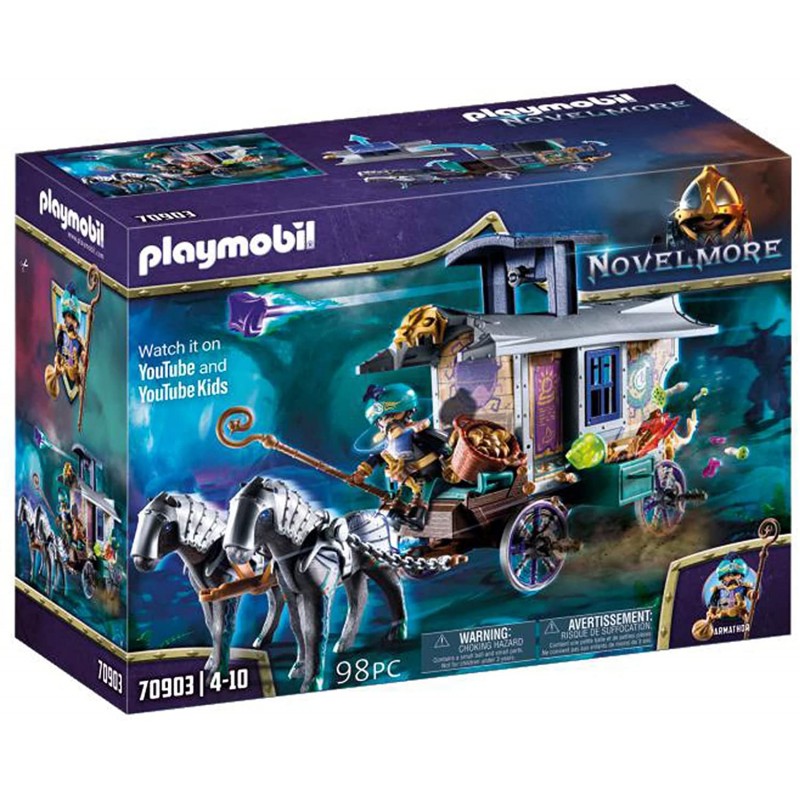Playmobil - 70903 - Novelmore - Marchand et chariot