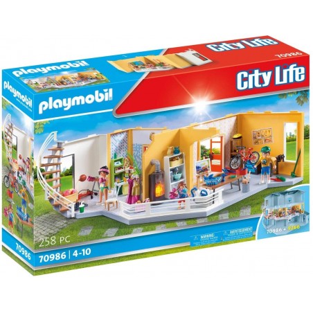 Playmobil - 70986 - Maison moderne - Etage suppl. aménagé Maison Moderne