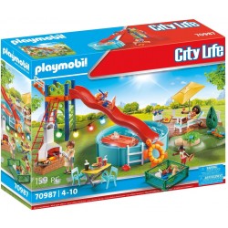 Playmobil - 70987 - Maison moderne - Espace détente avec piscine