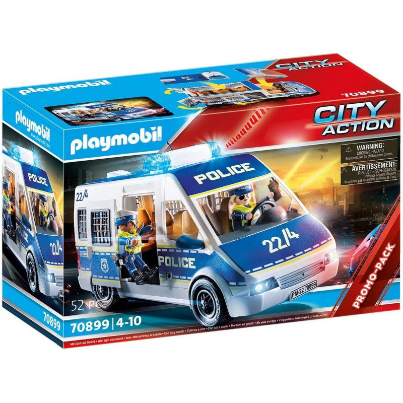 Playmobil - 70899 - City Action - Fourgon police effets lumineux sonores