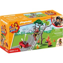Playmobil - 70917 - Duck on Call - Pompier et chat