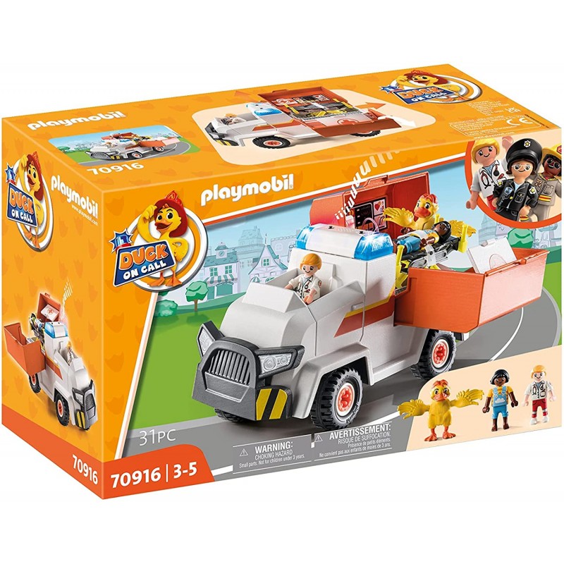 Playmobil - 70916 - Duck on Call - Véhicule de secours