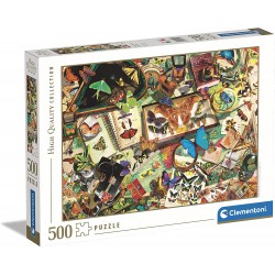 Clementoni - Puzzle 500 pièces - Collection de papillons