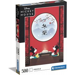 Clementoni - Puzzle 500 pièces - Disney - Mickey et Minnie au Japon
