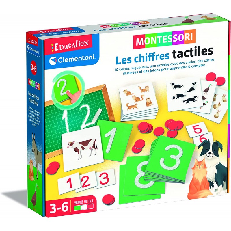 Clementoni - Jeu éducatif - Les chiffres tactiles