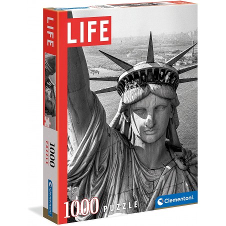 Clementoni - Puzzle 1000 pièces - Life Statue de la Liberté