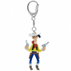 Plastoy - Figurine - 63201 - Lucky Luke - Porte clé - Lucky Luke avec ses pistolets