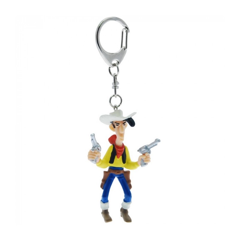 Plastoy - Figurine - 63201 - Lucky Luke - Porte clé - Lucky Luke avec ses pistolets
