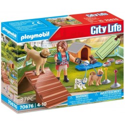Playmobil - 70676 - City Life - Educatrice et chiens