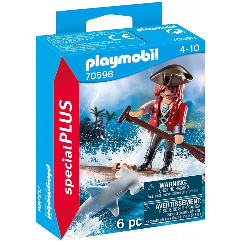 Playmobil - 70598 - Special Plus - Pirate avec bébé requin