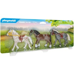Playmobil - 70683 - Les poneys - 3 chevaux