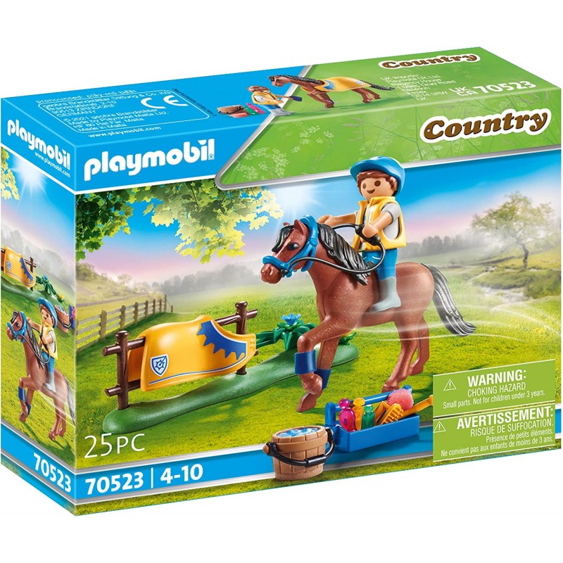 Playmobil - 70523 - Les poneys - Cavalier avec poney brun