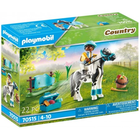 Playmobil - 70515 - Les poneys - Cavalier et poney Lewitzer