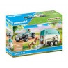 Playmobil - 70511 - Les poneys - Voiture et van pour poney
