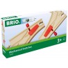 Brio - Jouet en bois - Aiguillages mécaniques pour circuit de train - 144 mm