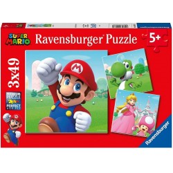 Ravensburger - Puzzles 3x49 pièces - Super Mario