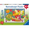 Ravensburger - Puzzles 2x24 pièces - Les petits fruits et légumes