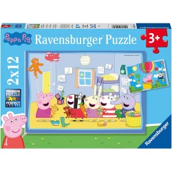 Ravensburger - Puzzles 2x12 pièces - Les aventures de Peppa Pig