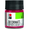 Marabu Decormatt - Peinture acrylique rouge carmin 032, 50 ml